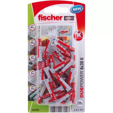 Fischer dübel DUOPOWER 6X30 K