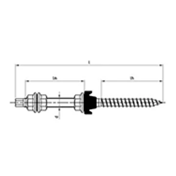 ászokcsavar (kombi) alátéttel anyávalfakötésű alátéttel EPDM alátéttel A2,rozsdamentes M 10x160