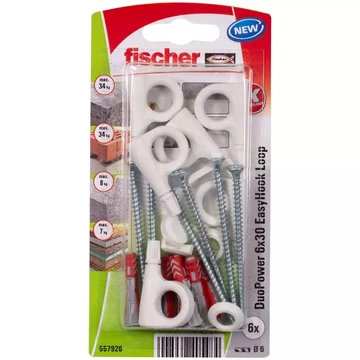 fischer gyorsan beépíthető akasztó EasyHook szemmel + DuoPower 6x30