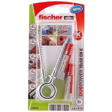 Fischer Dübel szemes csavarral DUOPOWER 10X50 OH K