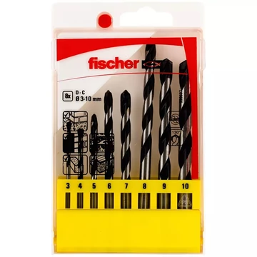fischer fúrószár készlet szortiment CTS 8 3-10mm 8db