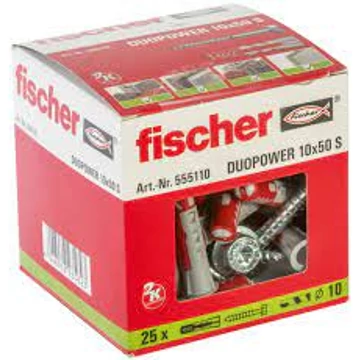 Fischer Dübel csavarral DUOPOWER 10x50 S