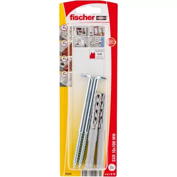 fischer rögzítődübel SXR 10 x 100 WH derékszög kampóval